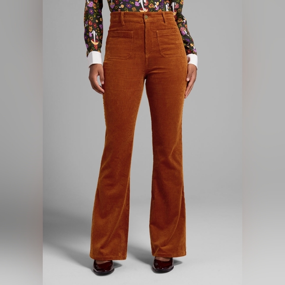 Modcloth All Aboard For Corduroy Flare-Leg Pants - Picture 2 of 2